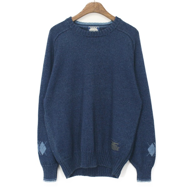 Original Blue Indigo Cotton Sweater